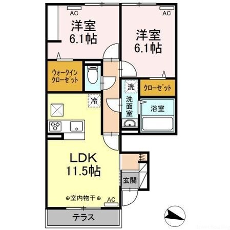 Camelot　A棟の物件間取画像